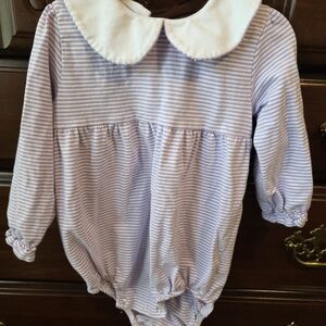 Striped Purple Kids One Piece